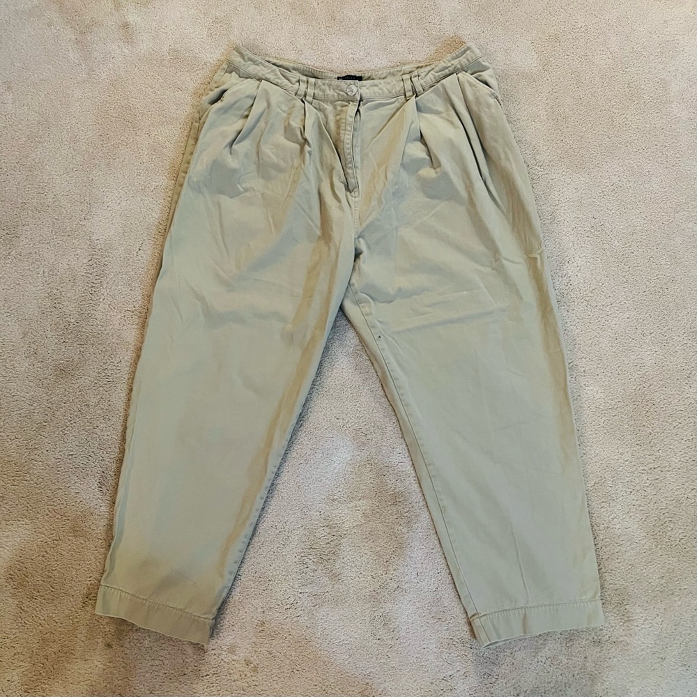 high-waisted pleated pants trousers
